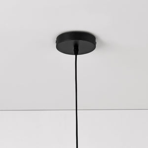 Lampada a Sospensione Lopar con Doppio Paralume in Tessuto Ø 40 cm - Nero / Oro lux.pro