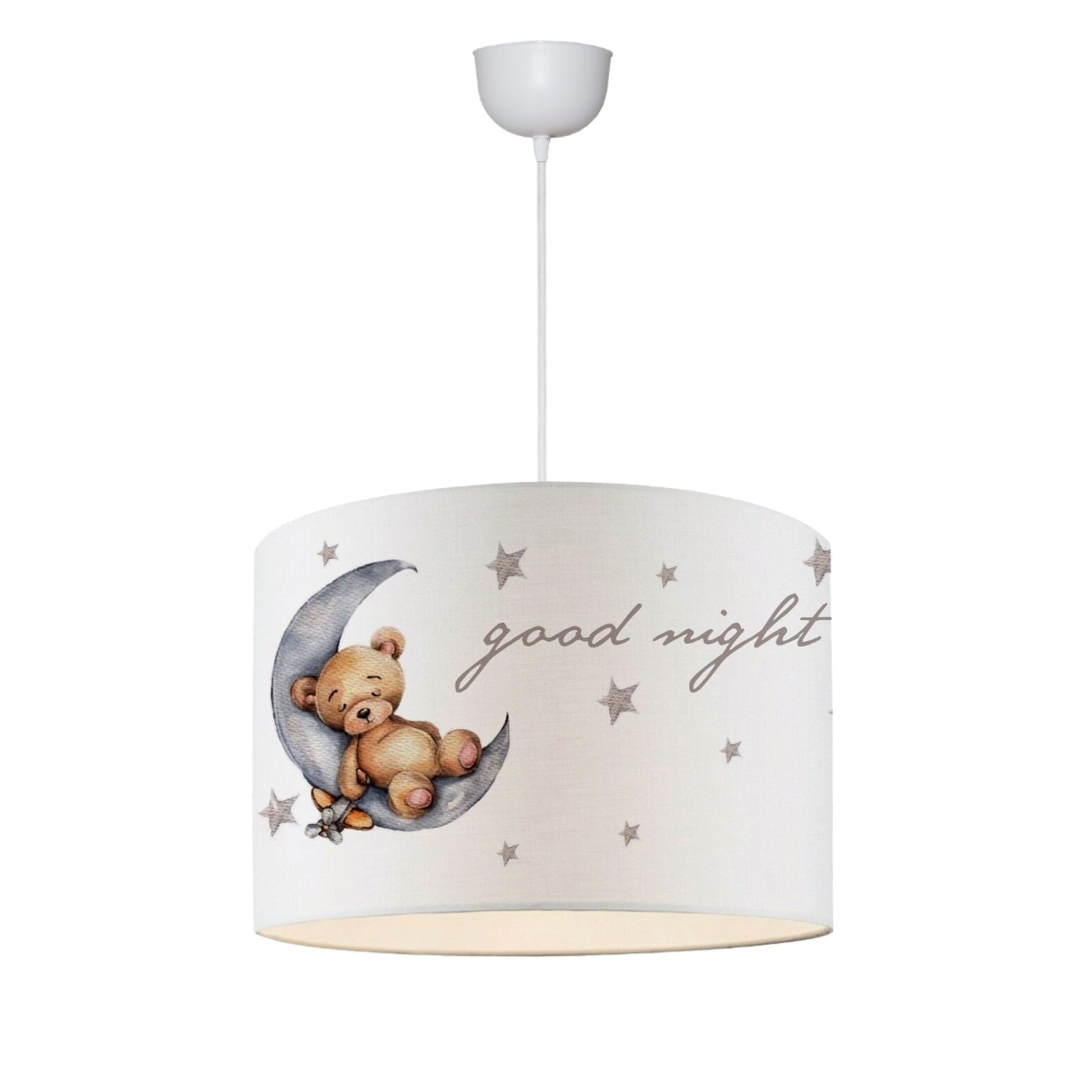 Lampadario lampada a sospensione rugby sospensione per bambini E27 70 cm modello orsetto 03_0007583