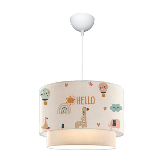 Lampadario lampada a sospensione lurgan sospensione per bambini E27 70 cm modello giraffa 03_0007545