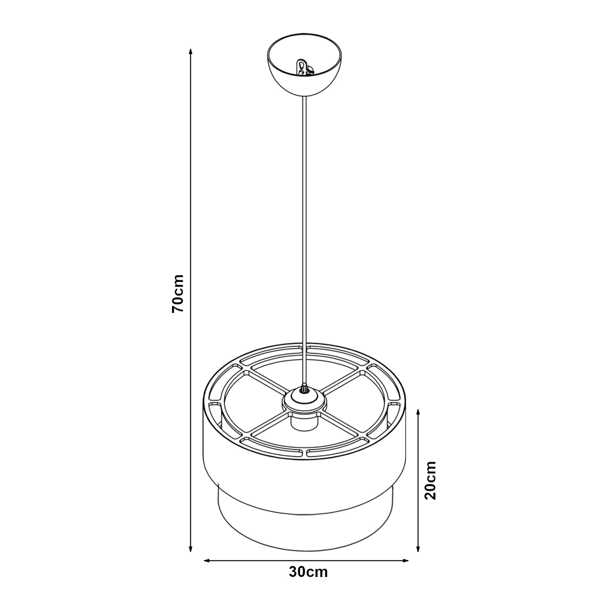 Lampada a Sospensione Lurgan per Cameretta Decorato con Mongolfiere - Verde lux.pro
