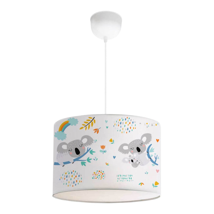 Lampada a Sospensione Rugby per Cameretta Paralume Bianco Design Koala lux.pro