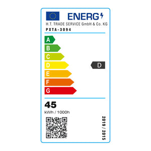Lampada a Sospensione 'Durham' con Illuminazione a 206 Luci LED - Lampadario a Spirale  - Nero/Bianco [lux.pro]
