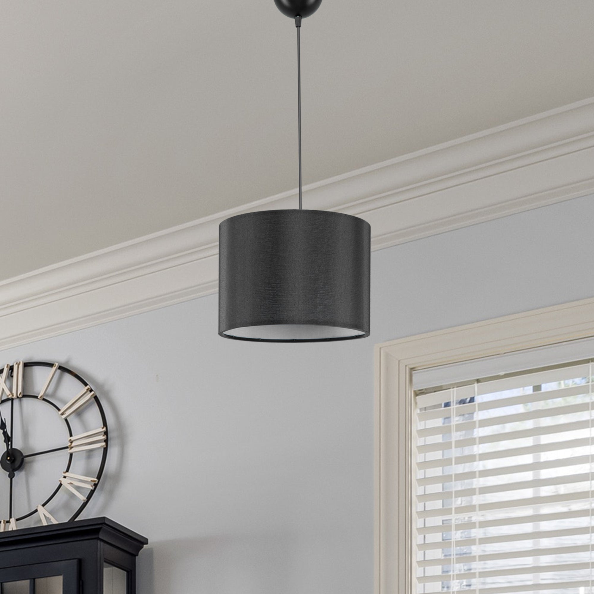 Lampada a Sospensione Willenhall Nero lux.pro