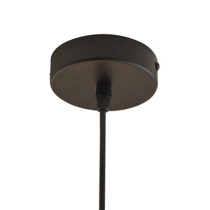 Lampada a Sospensione Lulled in Metallo con 1 Paralume - Nero / Oro lux.pro