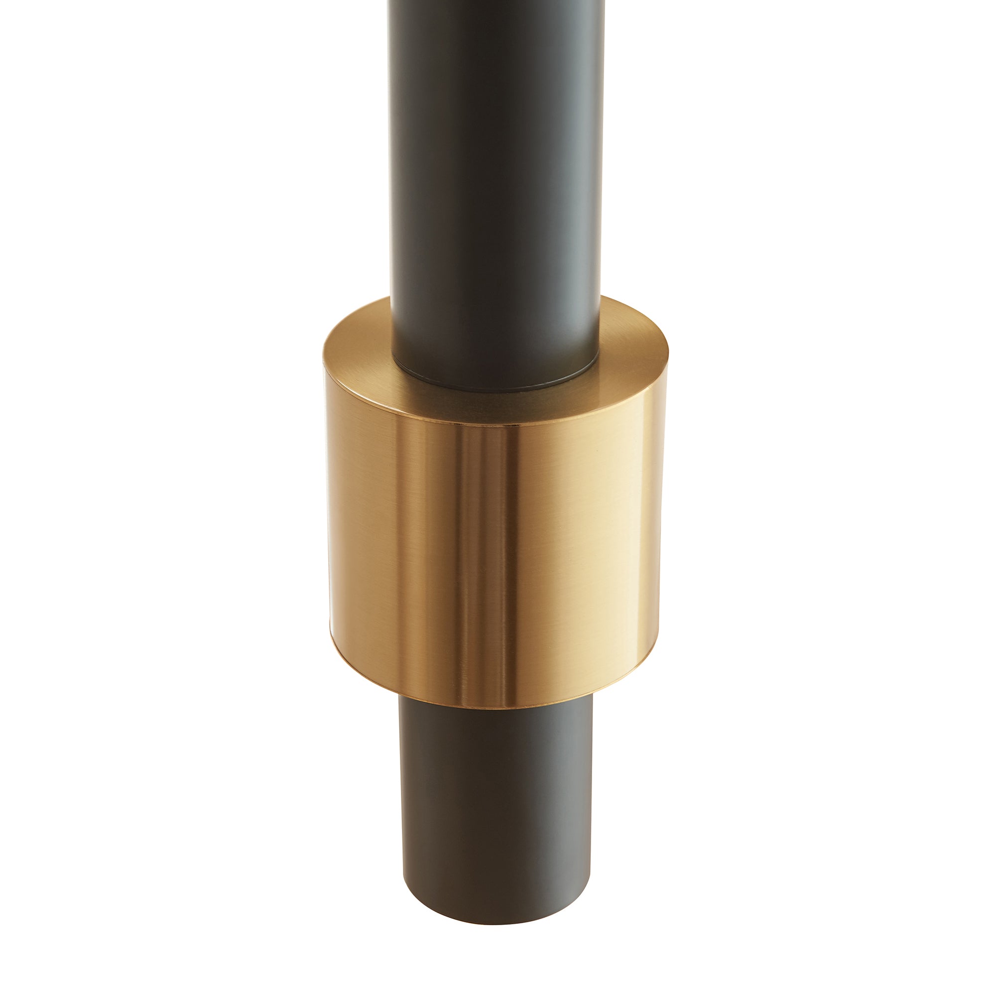 Lampada a Sospensione Lulled in Metallo con 1 Paralume - Nero / Oro lux.pro