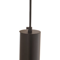 Lampada a Sospensione Lulled in Metallo con 1 Paralume - Nero / Argento lux.pro