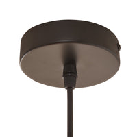 Lampada a Sospensione Lulled in Metallo con 1 Paralume - Nero / Argento lux.pro