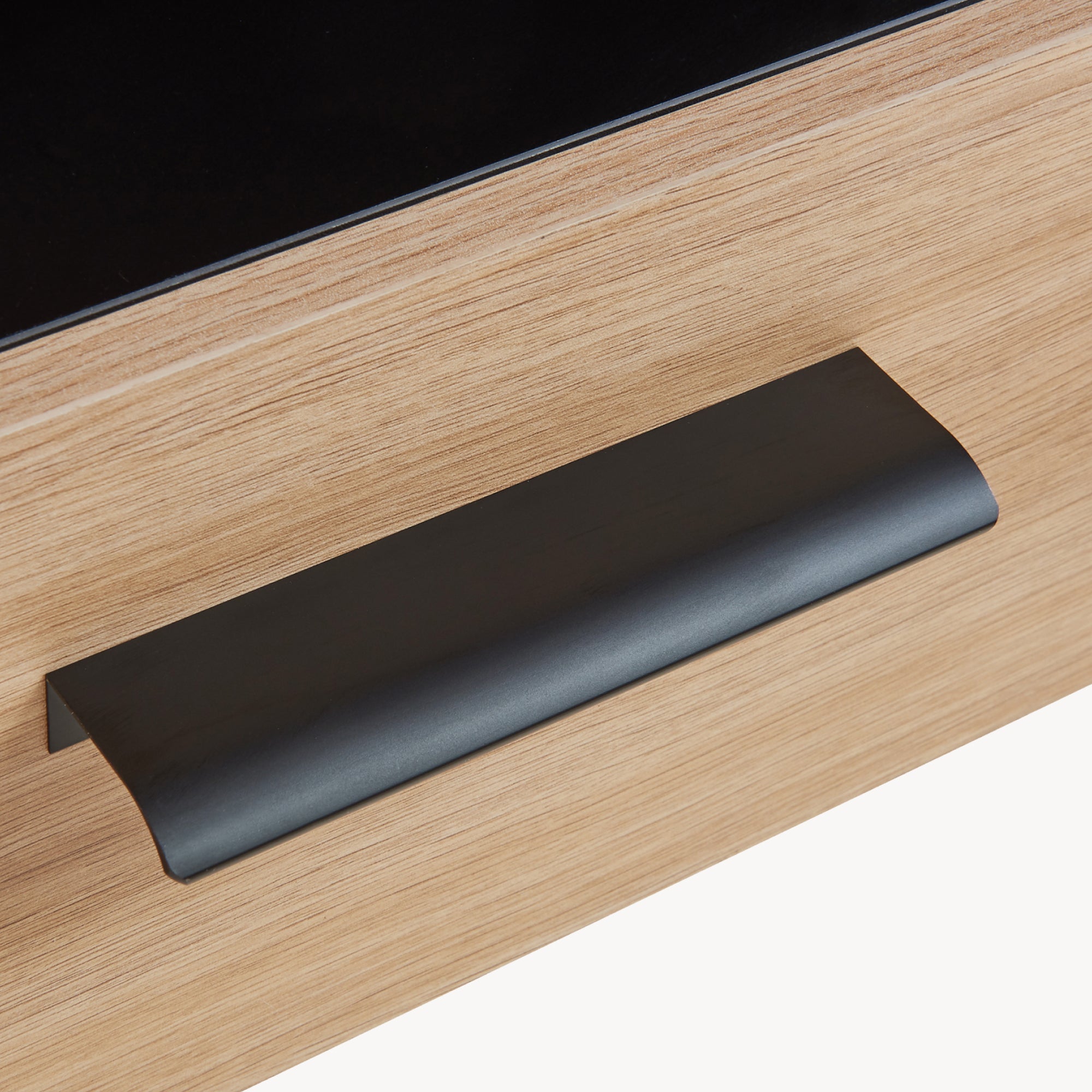 Mobile Pensile Noppen a Parete con 2 Ante e Finestrella 98 x 60 x 35 cm - Effetto Rovere [en.casa]