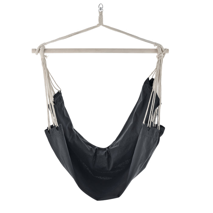 Sedia Amaca Sospesa Miramar Poltrona Appendibile per Interno Esterno - Grigio Scuro casa.pro