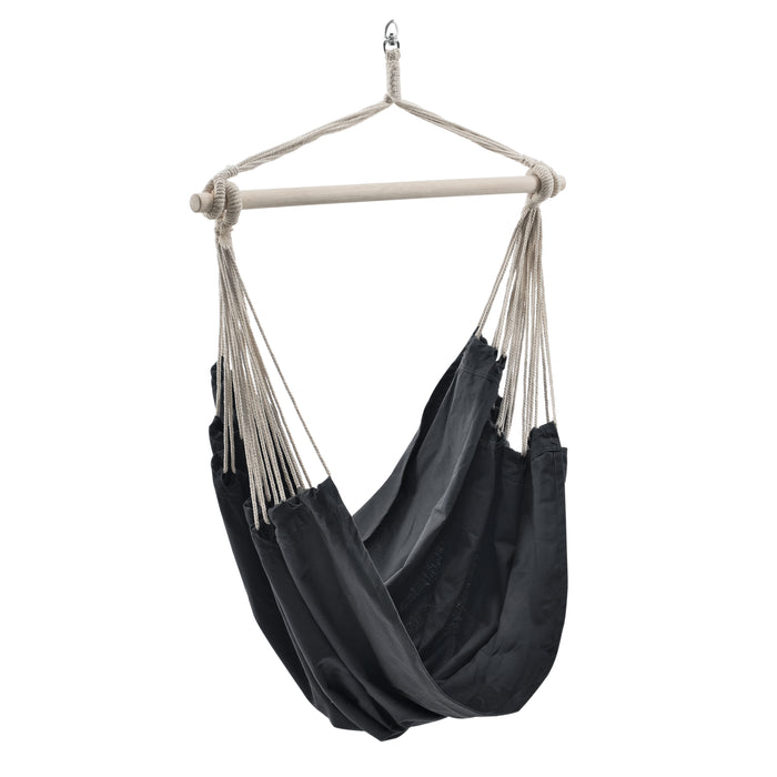 Sedia Amaca Sospesa Miramar Poltrona Appendibile per Interno Esterno - Grigio Scuro casa.pro