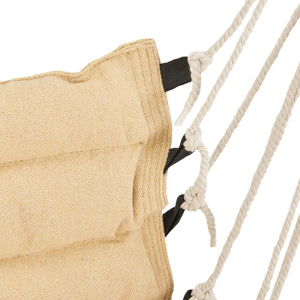 Poltrona Sospesa 'Bariloche' con Braccioli - Supporto fino a 100 kg - Beige [en.casa]