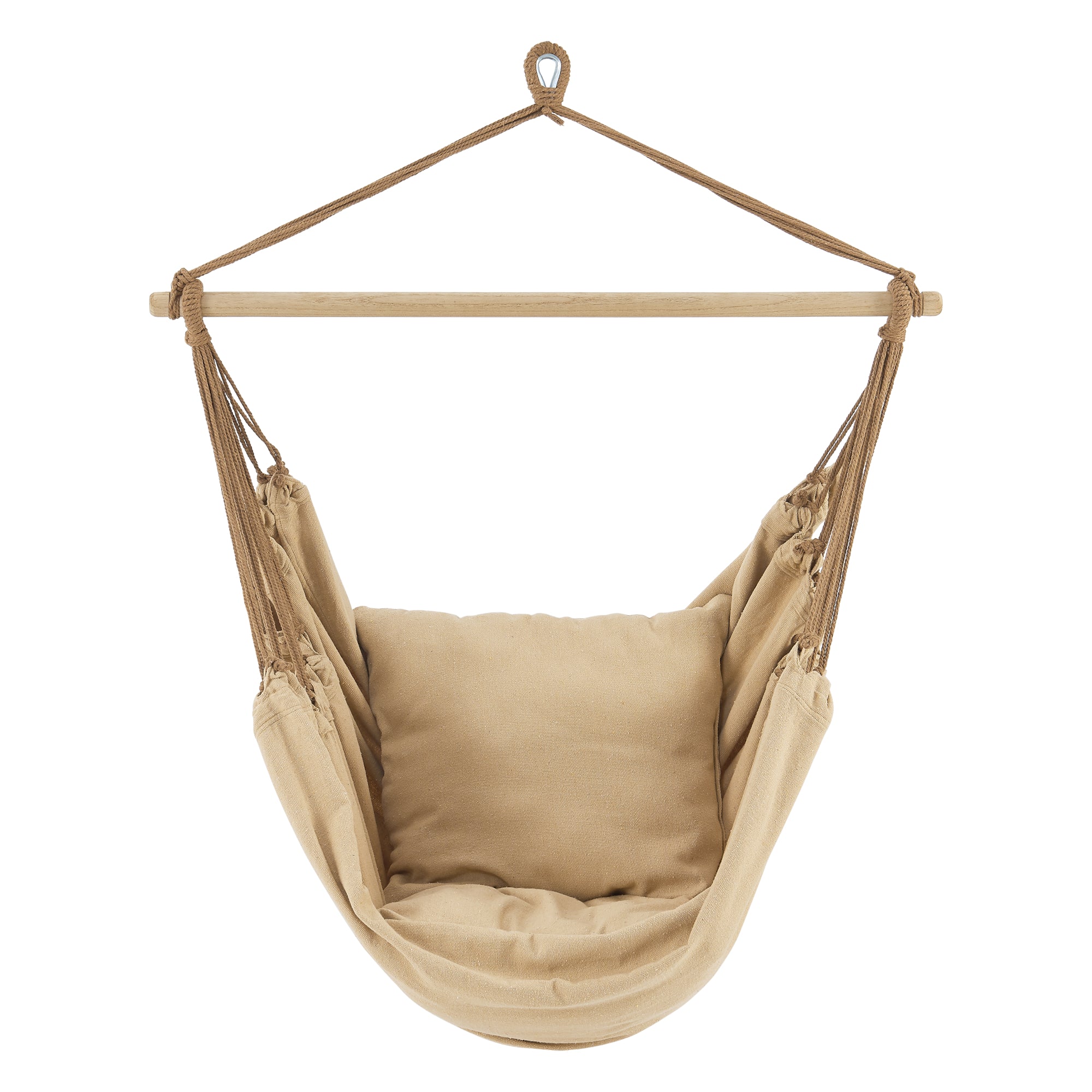 Amaca da Seduta 'Peralvillo' con 2 Cuscini e Borsa di Trasporto - Beige [en.casa]