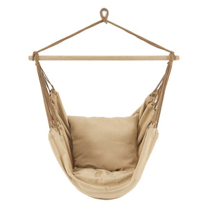 Amaca da Seduta 'Peralvillo' con 2 Cuscini e Borsa di Trasporto - Beige [en.casa]