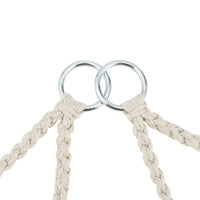 Poltrona Sospesa con Cuscini Altezza Completa di Sostegno 135 cm Altalena Relax Poltrona Appendibile per Interno /