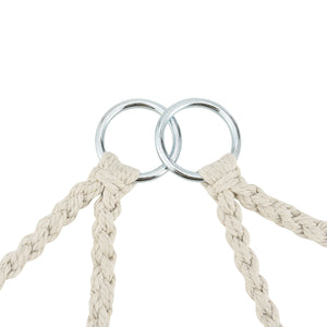 Poltrona Sospesa con Cuscini Altezza Completa di Sostegno 135 cm Altalena Relax Poltrona Appendibile per Interno /