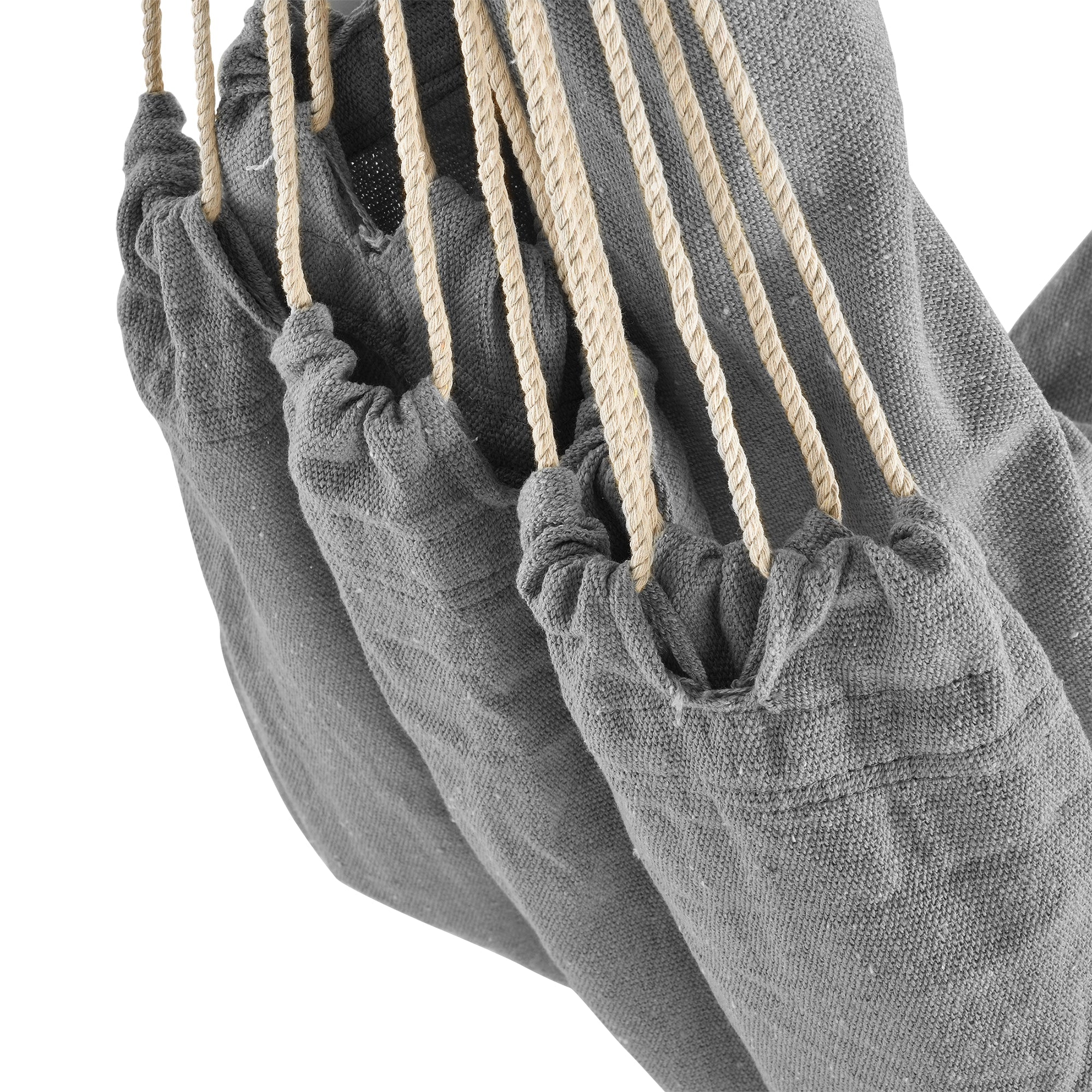 Seduta sospesa poltrona sospesa sedia amaca cotone poliestere 100 cm grigio 03_0003773