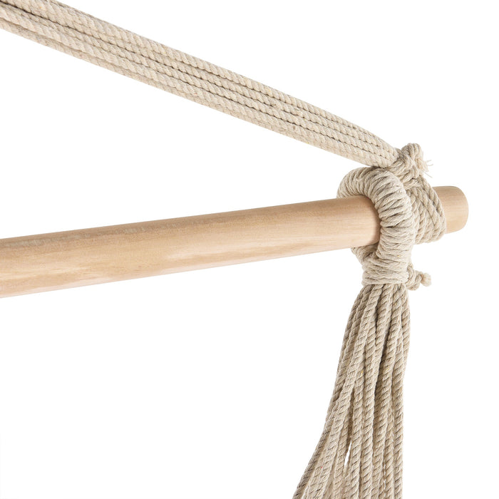 Seduta sospesa poltrona sospesa sedia amaca cotone poliestere 100 cm grigio 03_0003773