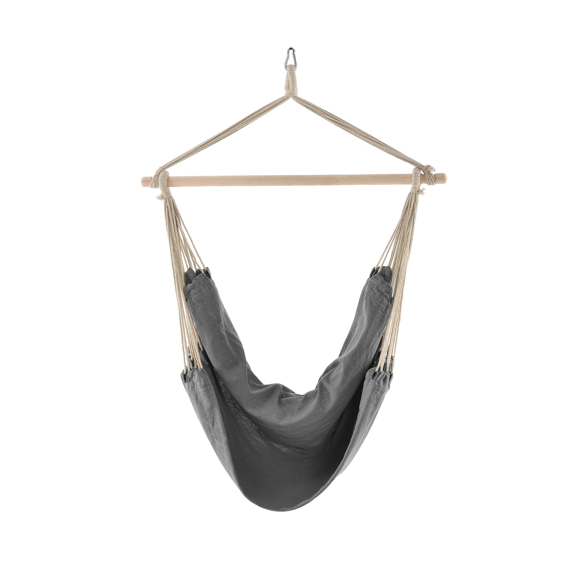 Seduta sospesa poltrona sospesa sedia amaca cotone poliestere 100 cm grigio 03_0003773
