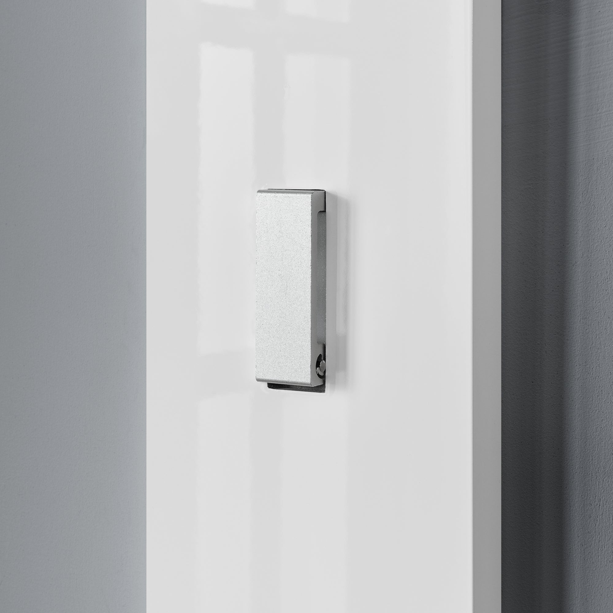 Appendiabiti da Parete Hansnes con 3 Ganci Pieghevoli 165 x 15 x 2,5 cm - Bianco [en.casa]