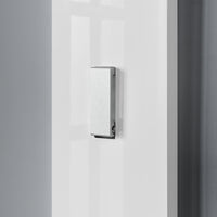 Appendiabiti da Parete Hansnes con 3 Ganci Pieghevoli 165 x 15 x 2,5 cm - Bianco [en.casa]