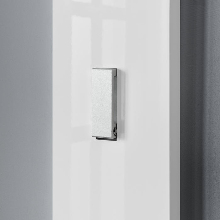 Appendiabiti da Parete Hansnes con 3 Ganci Pieghevoli 165 x 15 x 2,5 cm - Bianco [en.casa]