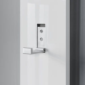 Appendiabiti da Parete Hansnes con 3 Ganci Pieghevoli 165 x 15 x 2,5 cm - Bianco [en.casa]