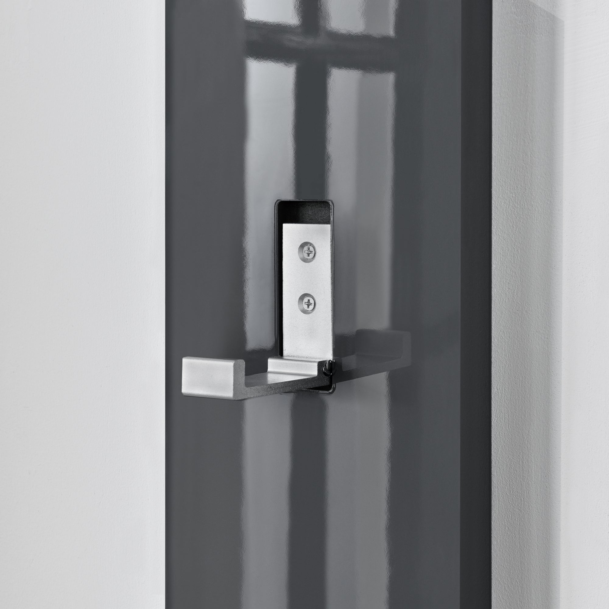 Appendiabiti da Parete Hansnes con 3 Ganci Pieghevoli 165 x 15 x 2,5 cm - Grigio [en.casa]