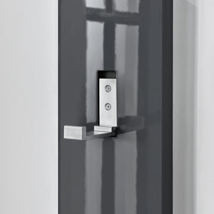 Appendiabiti da Parete Hansnes con 3 Ganci Pieghevoli 165 x 15 x 2,5 cm - Grigio [en.casa]