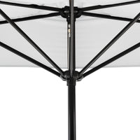 Ombrellone a Semicerchio Eger Parasole a Mezzaluna 300x150 cm Bianco casa.pro