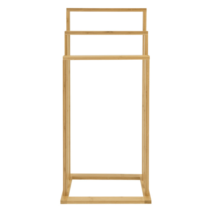 Portasciugamano da Terra Rana con 3 Barre - in bambù [en.casa]