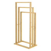 Portasciugamano da Terra Rana con 3 Barre - in bambù [en.casa]