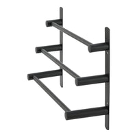 Portasciugamani da Parete Harjavalta a Scala con 3 Barre Acciaio Nero [neu.haus]