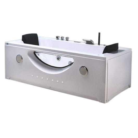 Vasca idromassaggio bianca Cromoterapia 180 X 90 cm 16 getti – Harmony