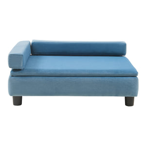 Cuccia Per Animali Domestici Salkonssad Imbottita con Cuscini - Blu [en.casa]