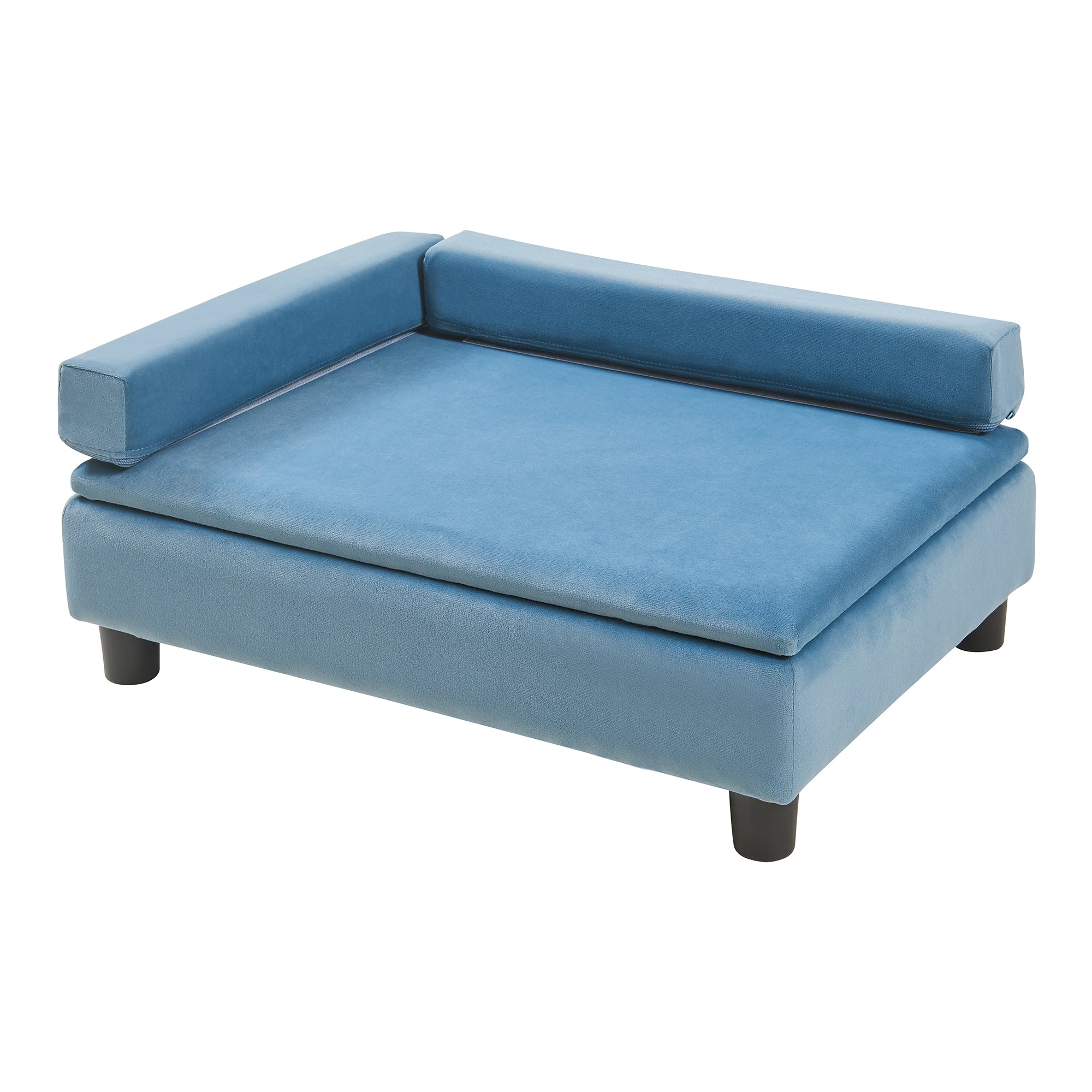 Cuccia Per Animali Domestici Salkonssad Imbottita con Cuscini - Blu [en.casa]