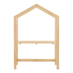 Scrivania per bambini in pino 160 x 110 x 50 cm naturale 03_0006617