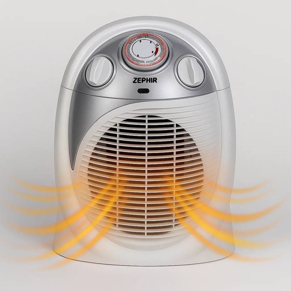 Termoventilatore zephir termocomfort plus 2000w compatto e sicuro