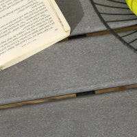 Salotto da Giardino con Divanetto, 2 Poltrone e Tavolino in HDPE con Cuscini, Grigio Scuro