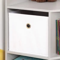 Scaffale per Bambini a 3 Cassetti in Tessuto non Tessuto e MDF, Grigio