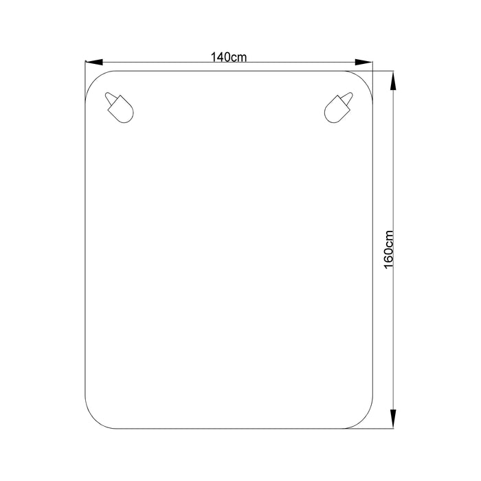 [casa.pro] Coperta doppia elettrica termica - Coperta riscaldata - 2 x 6W, 23V, 5Hz - 160 x 140 cm - Bianco