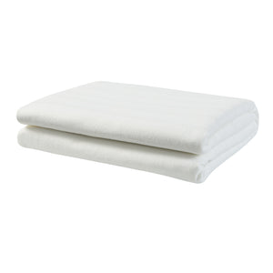 [casa.pro] Coperta doppia elettrica termica - Coperta riscaldata - 2 x 6W, 23V, 5Hz - 160 x 140 cm - Bianco