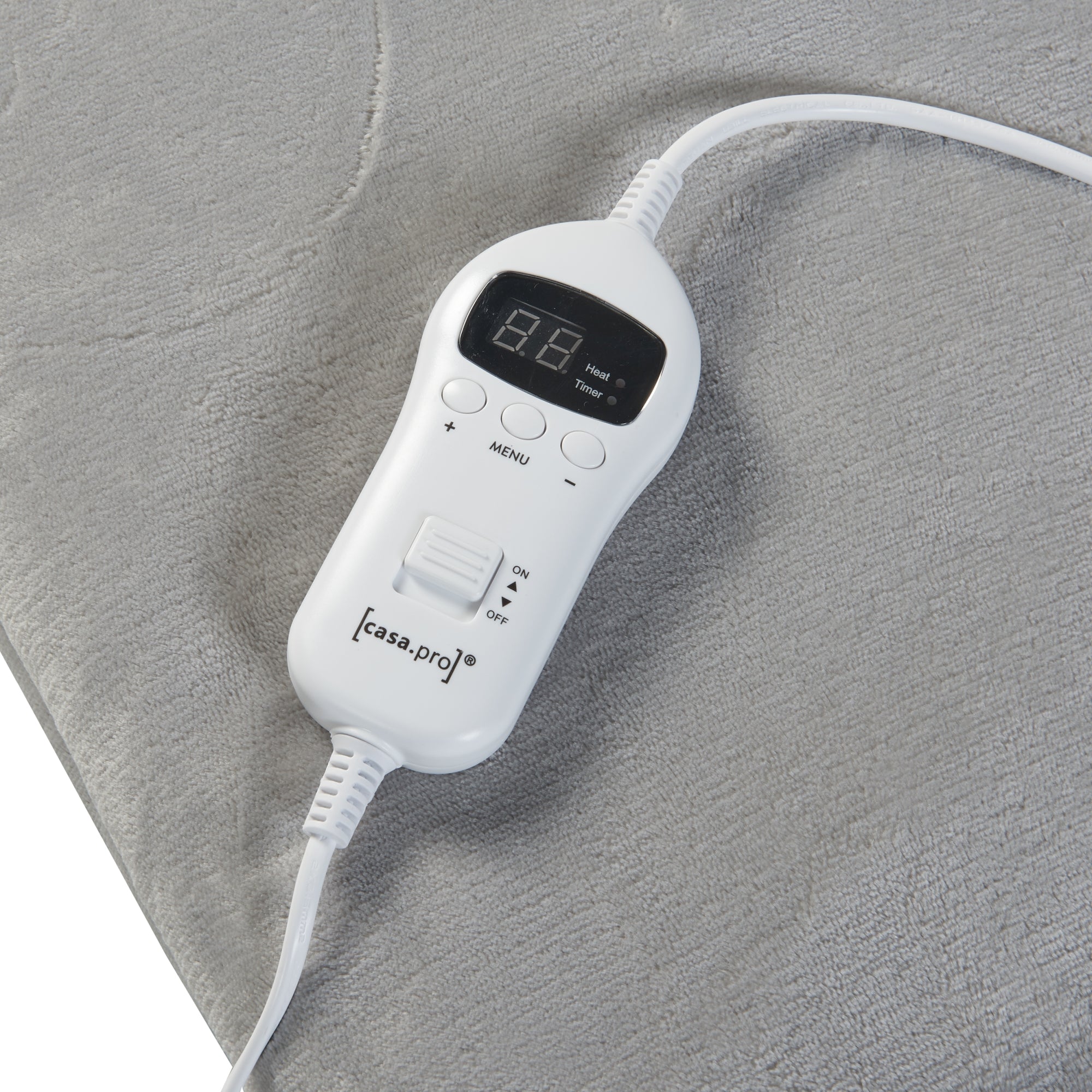 Coperta Riscaldante Archi Termocoperta Elettrica 180 x 130 cm Grigio Chiaro [en.casa]