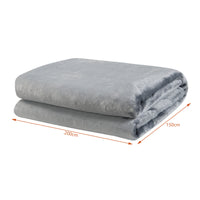 Coperta Riscaldante Archi Termocoperta Elettrica 200 x 150 cm Grigio Chiaro [en.casa]