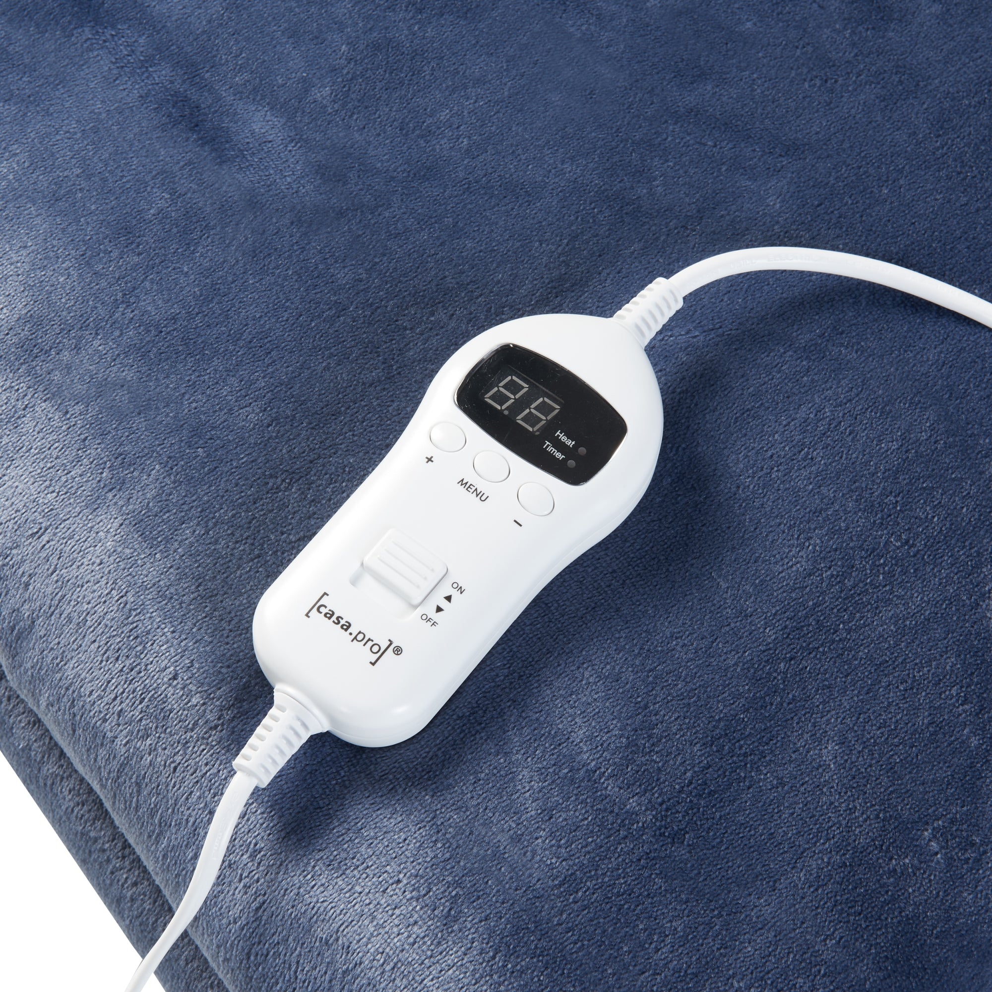 Coperta Riscaldante Archi Termocoperta Elettrica 200 x 150 cm Blu [en.casa]