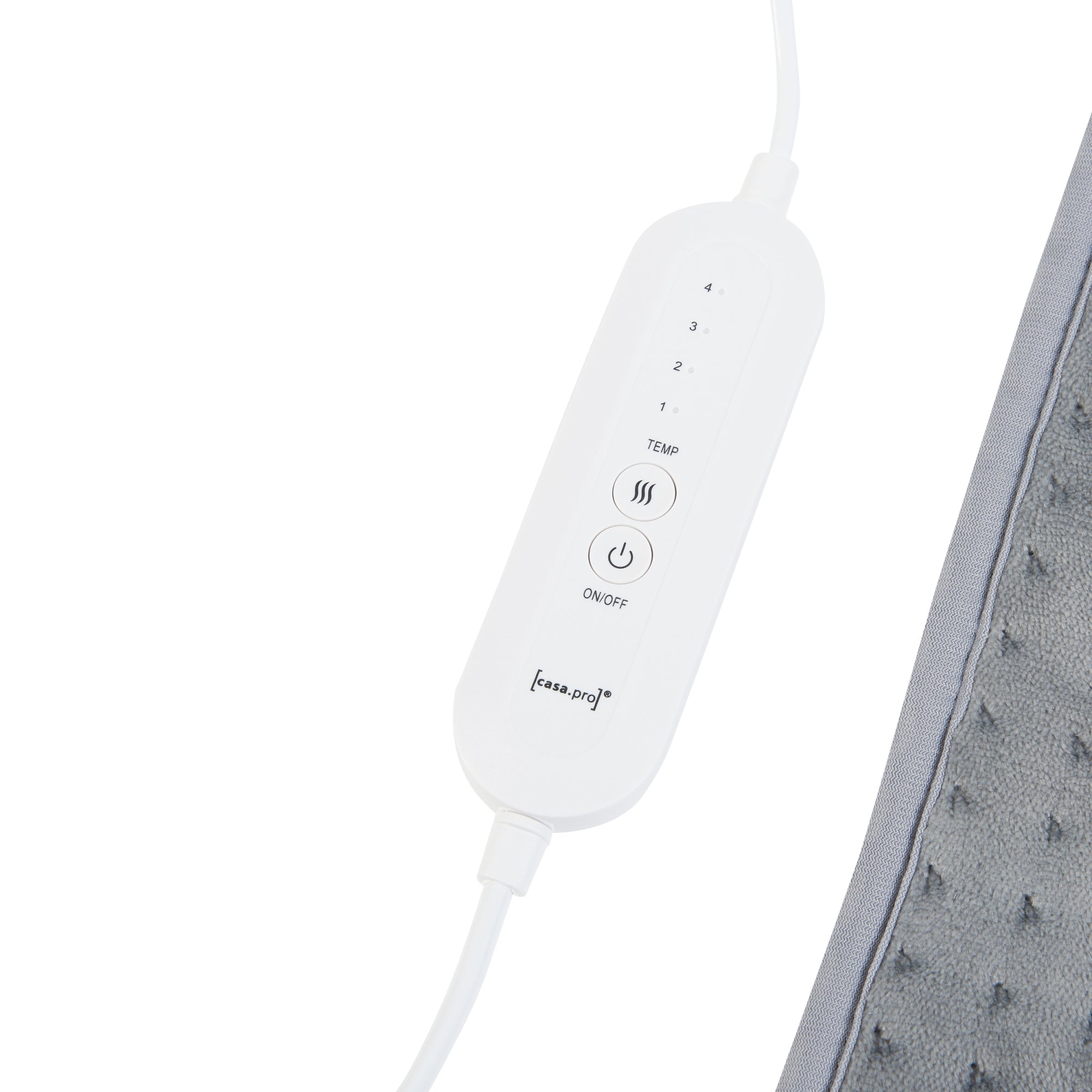 Cuscino Riscaldante Bella Termoforo Elettrico 40 x 30 cm Grigio [en.casa]