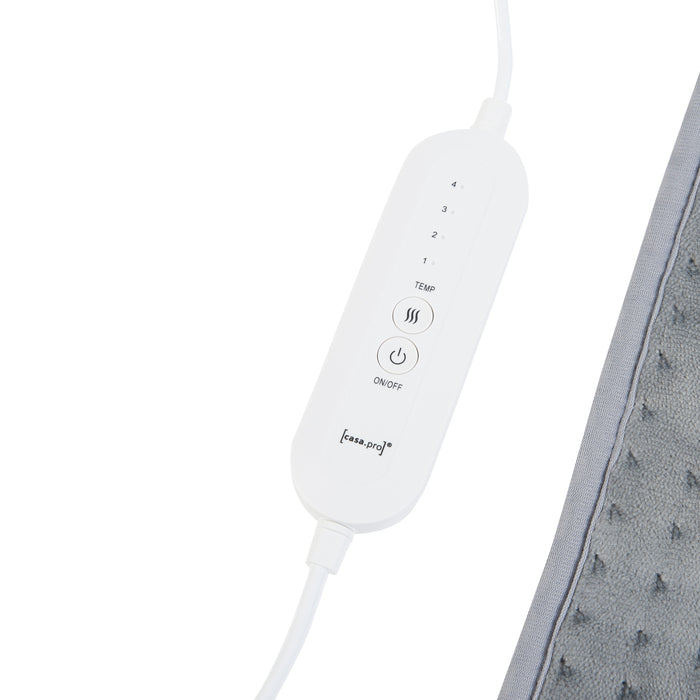 Cuscino Riscaldante Bella Termoforo Elettrico 40 x 30 cm Grigio [en.casa]