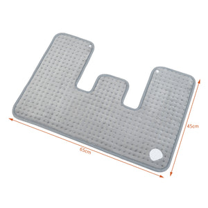 Cuscino Riscaldante Borrello Termoforo Elettrico per Spalle e Nuca 65 x 45 cm Grigio [en.casa]