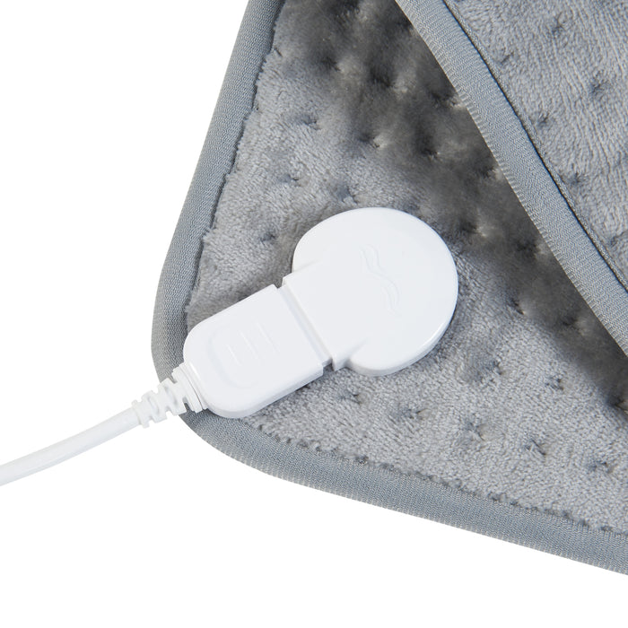 Cuscino Riscaldante Borrello Termoforo Elettrico per Spalle e Nuca 65 x 45 cm Grigio [en.casa]