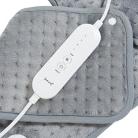 Cuscino Riscaldante Borrello Termoforo Elettrico per Spalle e Nuca 65 x 45 cm Grigio [en.casa]