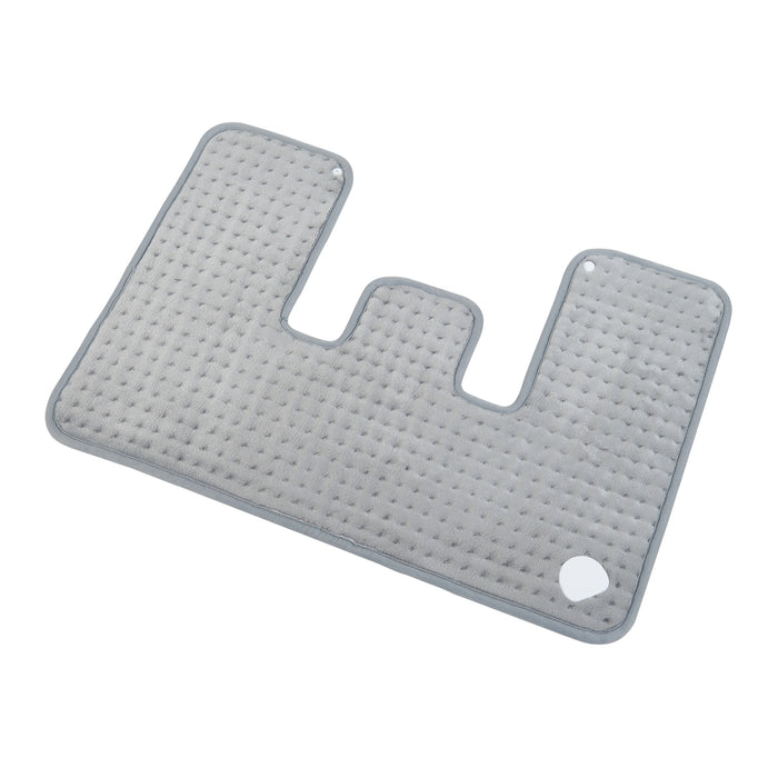 Cuscino Riscaldante Borrello Termoforo Elettrico per Spalle e Nuca 65 x 45 cm Grigio [en.casa]